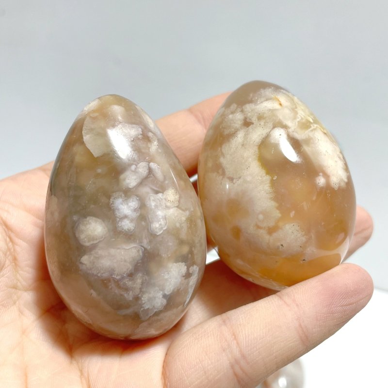 Sakura Flower Agate Egg Wholesale - Wholesale Crystals