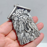 Silver Sheen Obsidian Owl Haunted House Carving Wholesale - Wholesale Crystals