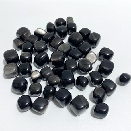 Silver Sheen Obsidian Tumbled Wholesale -Wholesale Crystals