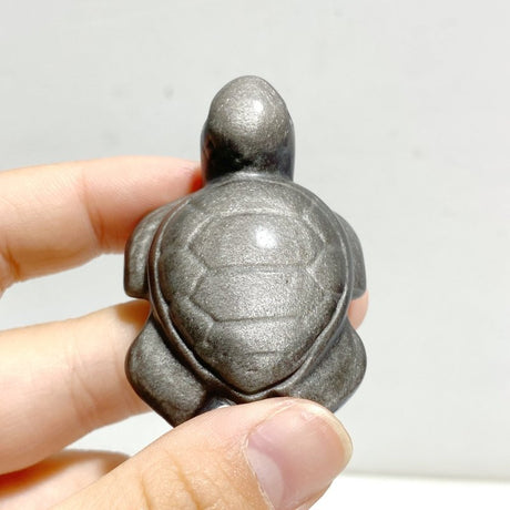 Silver Sheen Obsidian Turtle Carving Wholesale - Wholesale Crystals