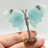 Small Caribbean Calcite Butterfly Carving With Stand Wholesale - Wholesale Crystals