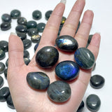 Small Flash Dark Labradorite Tumbled Wholesale - Wholesale Crystals
