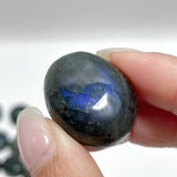 Small Flash Dark Labradorite Tumbled Wholesale - Wholesale Crystals