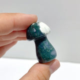 Small Moss Agate Mushroom Carving Wholesale - Wholesale Crystals