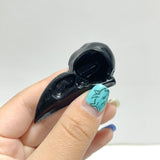 Small Obsidian Crow Skull Carving Wholesale - Wholesale Crystals