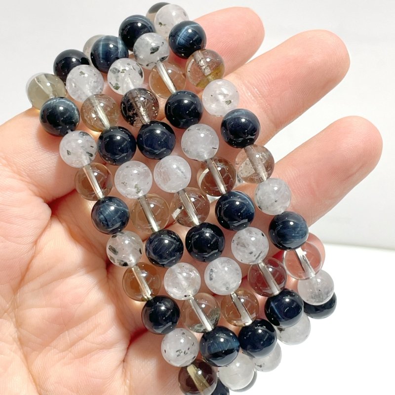 Smoky Quartz Blue Tiger Eye DIY Bracelet Wholesale Original Design - Wholesale Crystals