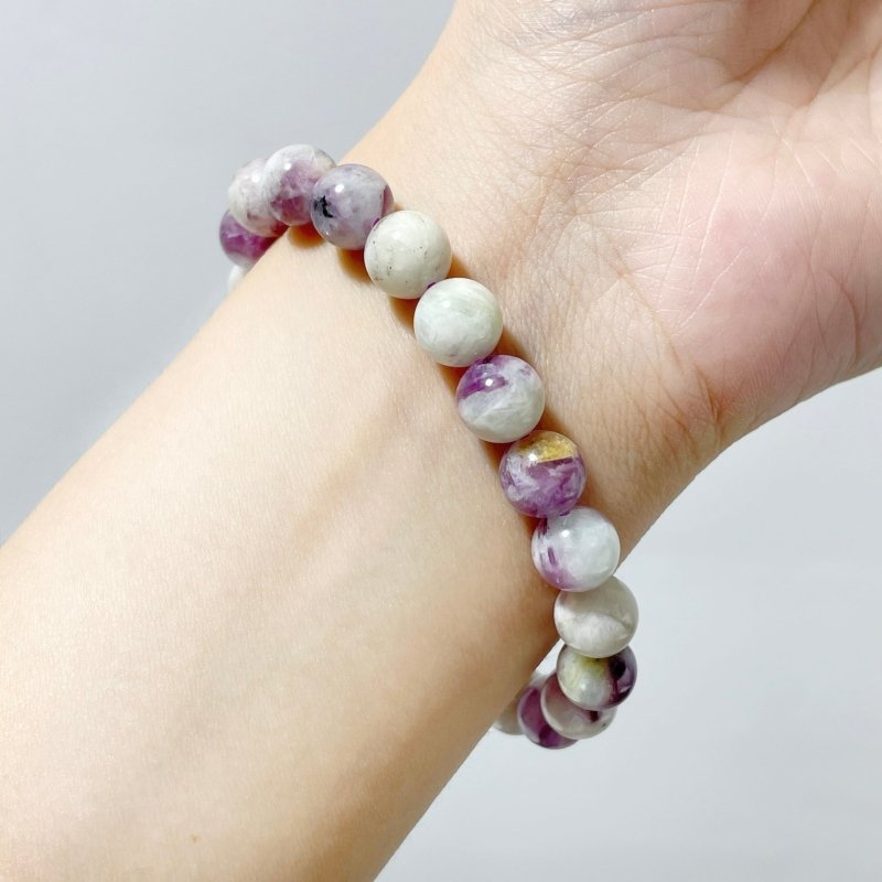 Spark Lepidolite Bracelets Wholesale (resin filler) - Wholesale Crystals