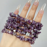Spark Lepidolite Chip Bracelets Wholesale - Wholesale Crystals