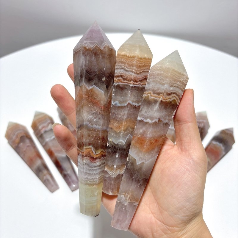 Stripe Agate Scepter Magic Wand Wholesale - Wholesale Crystals