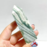 Stripe Moss Agate Mixed Quartz Four - Sided Tower Point Wholesale - Wholesale Crystals