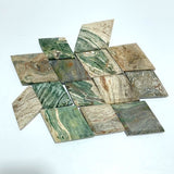 Stripe Ocean Jasper Rhombus Shaped Carving Wholesale - Wholesale Crystals