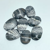 Stripe Yellow Calcite&Grey Calcite Palm Wholesale - Wholesale Crystals