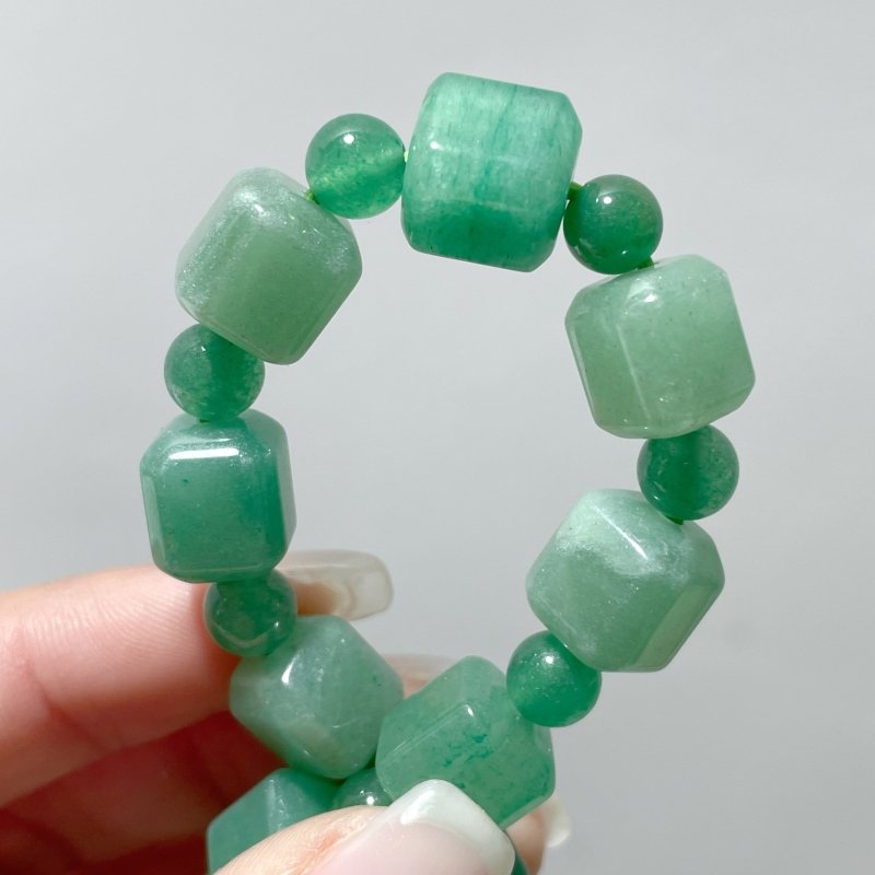 Sugar Cube Green Aventurine Bracelet Wholesale - Wholesale Crystals