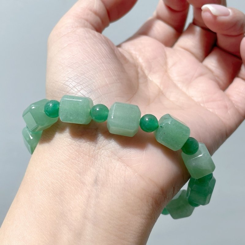 Sugar Cube Green Aventurine Bracelet Wholesale - Wholesale Crystals