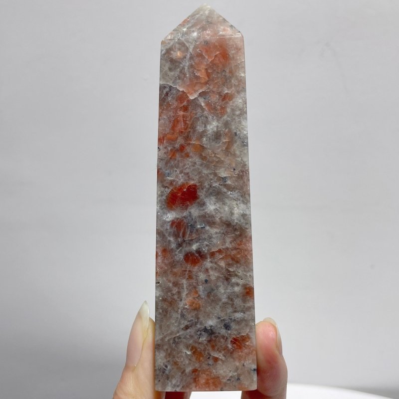 Sunstone Four - Side Point Tower Wholesale - Wholesale Crystals