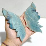 Trolleite Stone Butterfly Wing Carving With Stand -Wholesale Crystals