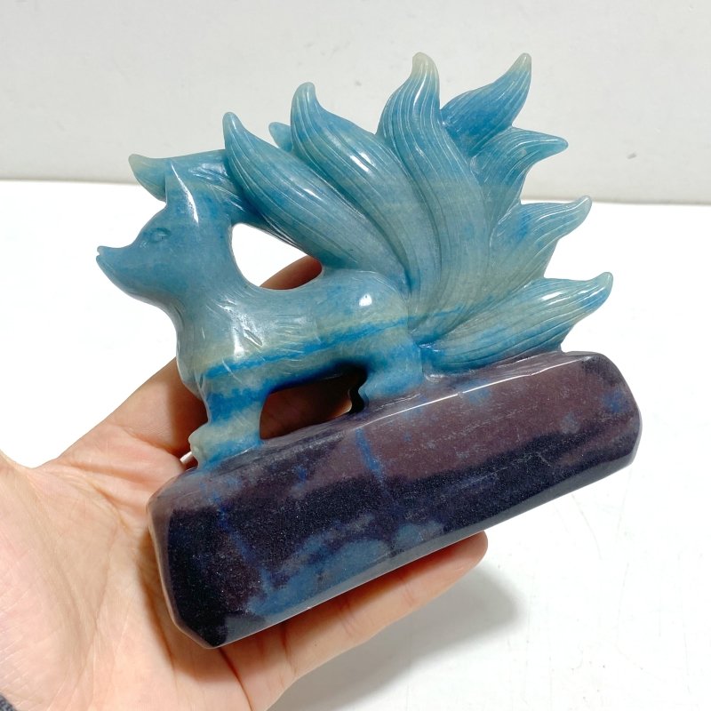 Trolleite Stone Nine - tailed Fox Carving - Wholesale Crystals