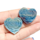 Trolleite Stone Rose Flower Heart Shape Carving Wholesale - Wholesale Crystals