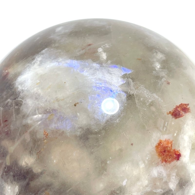 Unique 10CM Blue Moonstone Mixed Fire Quartz Sphere - Wholesale Crystals