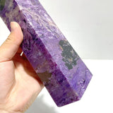 Unique 20.5CM Charoite Tower Point - Wholesale Crystals
