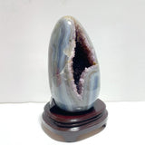 Unique Amethyst Cluster Mixed Agate Dinosaur Eggs Home Decor With Stand - Wholesale Crystals