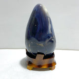 Unique Amethyst Mixed Geode Agate Calcite Dinosaur Egg Shape With Stand - Wholesale Crystals