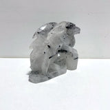Unique Black Tourmaline Flying Dragon Castle Carving - Wholesale Crystals