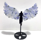 Unique Blue Aventurine Angel Wing Carving With Stand - Wholesale Crystals