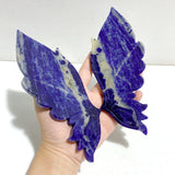 Unique Blue Sodalite Butterfly Wing Carving With Stand - Wholesale Crystals
