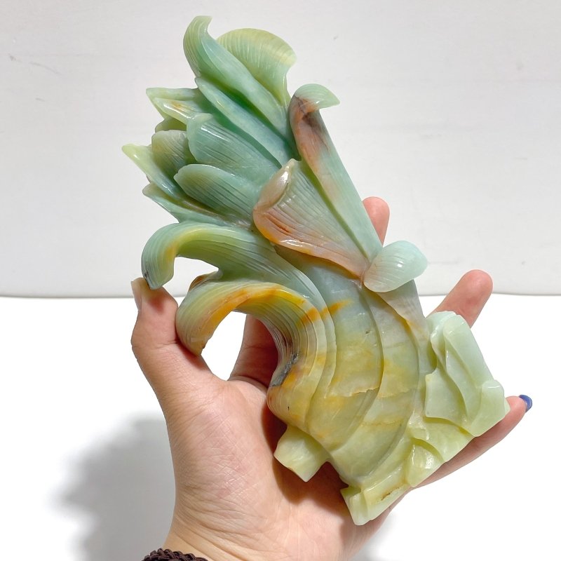 Unique Caribbean Calcite Corn Carving - Wholesale Crystals