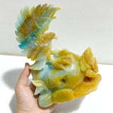 Unique Caribbean Calcite Eagle Carving -Wholesale Crystals