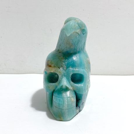 Unique Caribbean Calcite Skull Eagle Carving - Wholesale Crystals