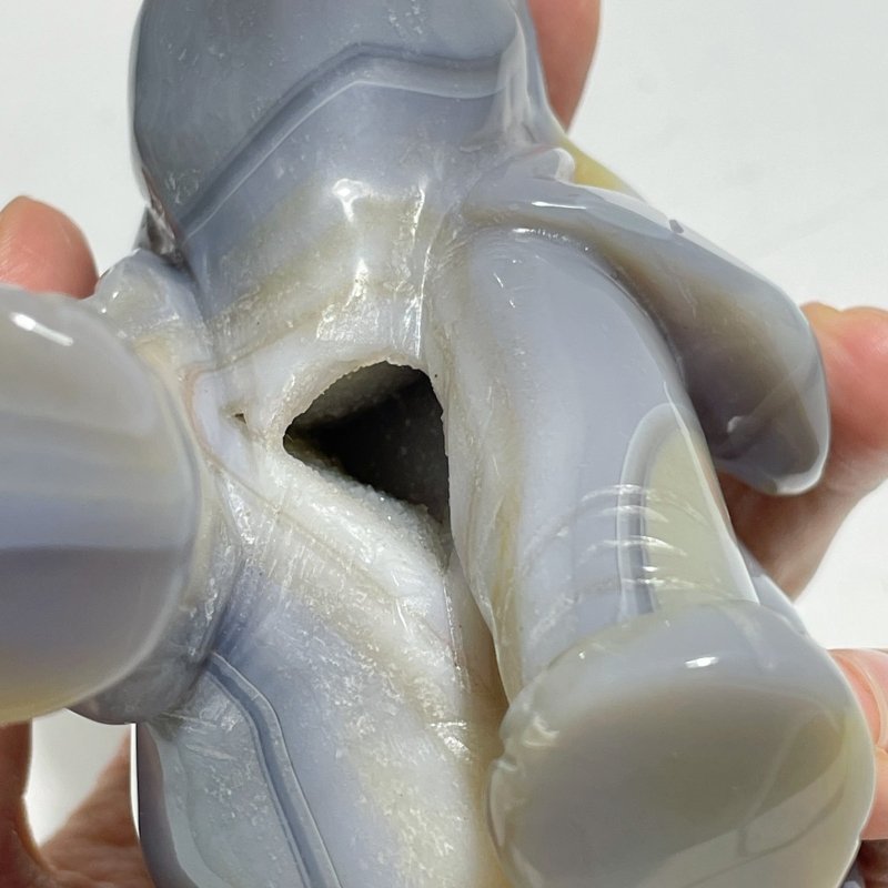 Unique Geode Agate Druzy Elephant Carving - Wholesale Crystals