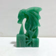 Unique Green Aventurine Flying Dragon Castle Carving 2 -Wholesale Crystals
