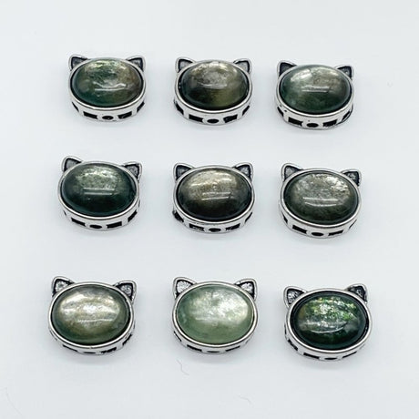 Unique Green Mica Crystal Cat Head Shape Wholesale - Wholesale Crystals