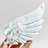 Unique Hemimorphite Heart Wing Carving With Stand -Wholesale Crystals