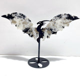 Unique India Moonstone Flying Dragon Wing Carving With Stand - Wholesale Crystals