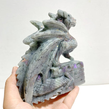 Unique Labradorite Flying Dragon Carving - Wholesale Crystals