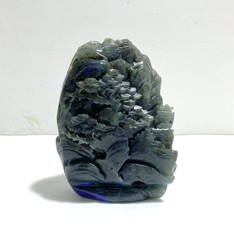Unique Labradorite Landscape Pavilion Carving - Wholesale Crystals