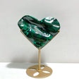 Unique Malachite Heart With Stand - Wholesale Crystals