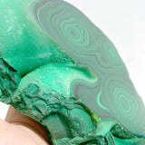 Unique Malachite Raw Bottom With Stand -Wholesale Crystals