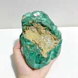 Unique Malachite Specimen Raw Bottom With Stand - Wholesale Crystals