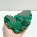 Unique Malachite Specimen Raw Bottom With Stand - Wholesale Crystals