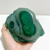 Unique Malachite Specimen Raw Bottom With Stand For Collection - Wholesale Crystals