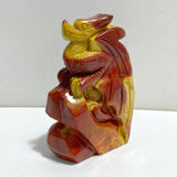Unique Mookaite Flying Dragon Castle Carving 6 -Wholesale Crystals