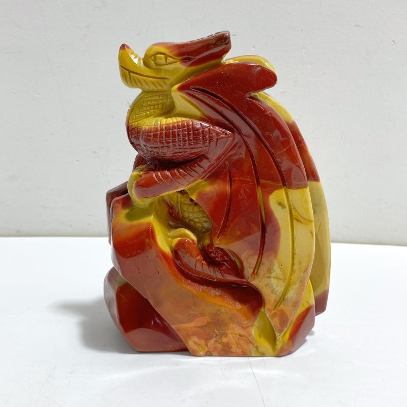 Unique Mookaite Flying Dragon Castle Carving 6 -Wholesale Crystals