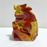 Unique Mookaite Flying Dragon Castle Carving 6 -Wholesale Crystals