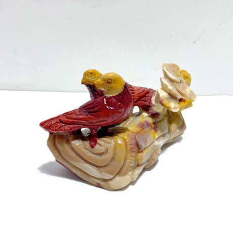 Unique Mookaite Two Birds Carving - Wholesale Crystals