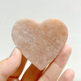 Unique Pink Agate Heart Wing Carving With Stand -Wholesale Crystals