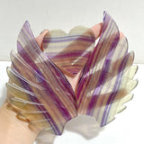 Unique Symmetrical Fluorite Heart Wing Carving With Stand -Wholesale Crystals